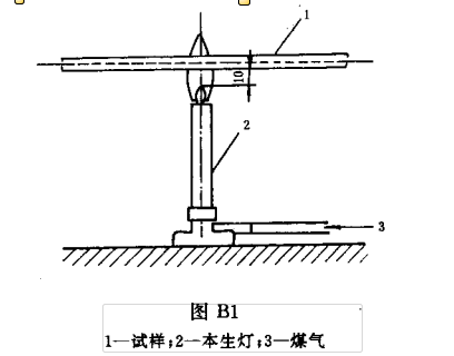 煤气胶管难燃试验要求